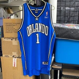 Orlando Magic Tracy McGrady #1 Reebok NBA Jersey Men’s XL Blue T-Mac